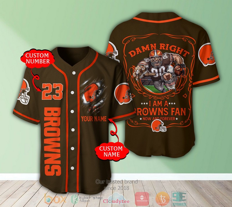 Personalized Cleveland Browns Nfl I Am A Browns Fan Baseball Jersey Shirt Personalized Cleveland Browns Nfl I Am A Browns Fan Baseball Jersey Shirt