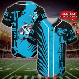 Personalized Cronulla-Sutherland Sharks Nrl Baseball Jersey Shirt