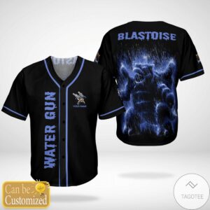 Personalized Customized Pokemon Blastoise Baseball Jersey