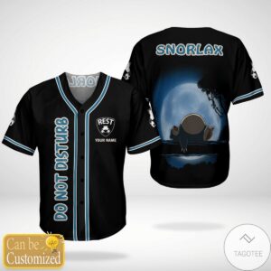 Personalized Customized Pokemon Snorlax Baseball Jersey