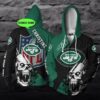 Personalized DUG 3D Hoodie New York Jets Nfl Skull Custom Name 3D All Over Printed Hoodie - bb63cdaf5bc5