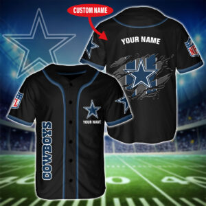 Personalized Dallas Cowboys Baseball Jersey