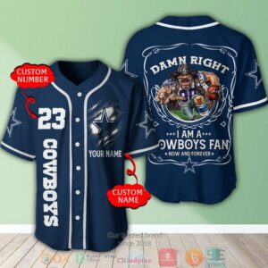 Personalized Dallas Cowboys Nfl I Am A Cowboys Fan Baseball Jersey Shirt