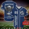 Personalized Dallas Cowboys Nfl Wings Skull Baseball Jersey Shirt