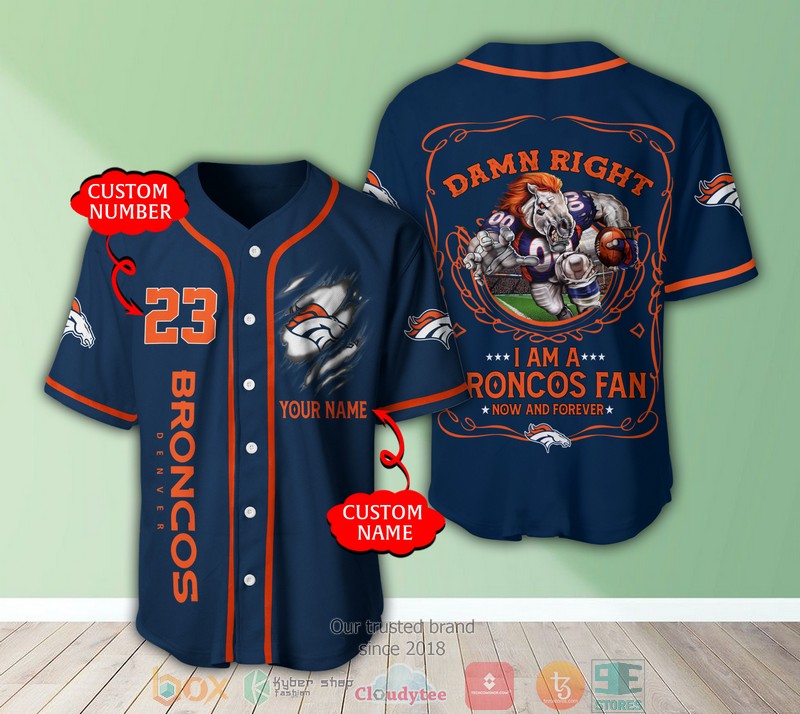 Personalized Denver Broncos Nfl Baseball Jersey Shirt Personalized Denver Broncos Nfl Baseball Jersey Shirt