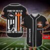 Personalized Denver Broncos Nfl Stand For The Flag Baseball Jersey Shirt