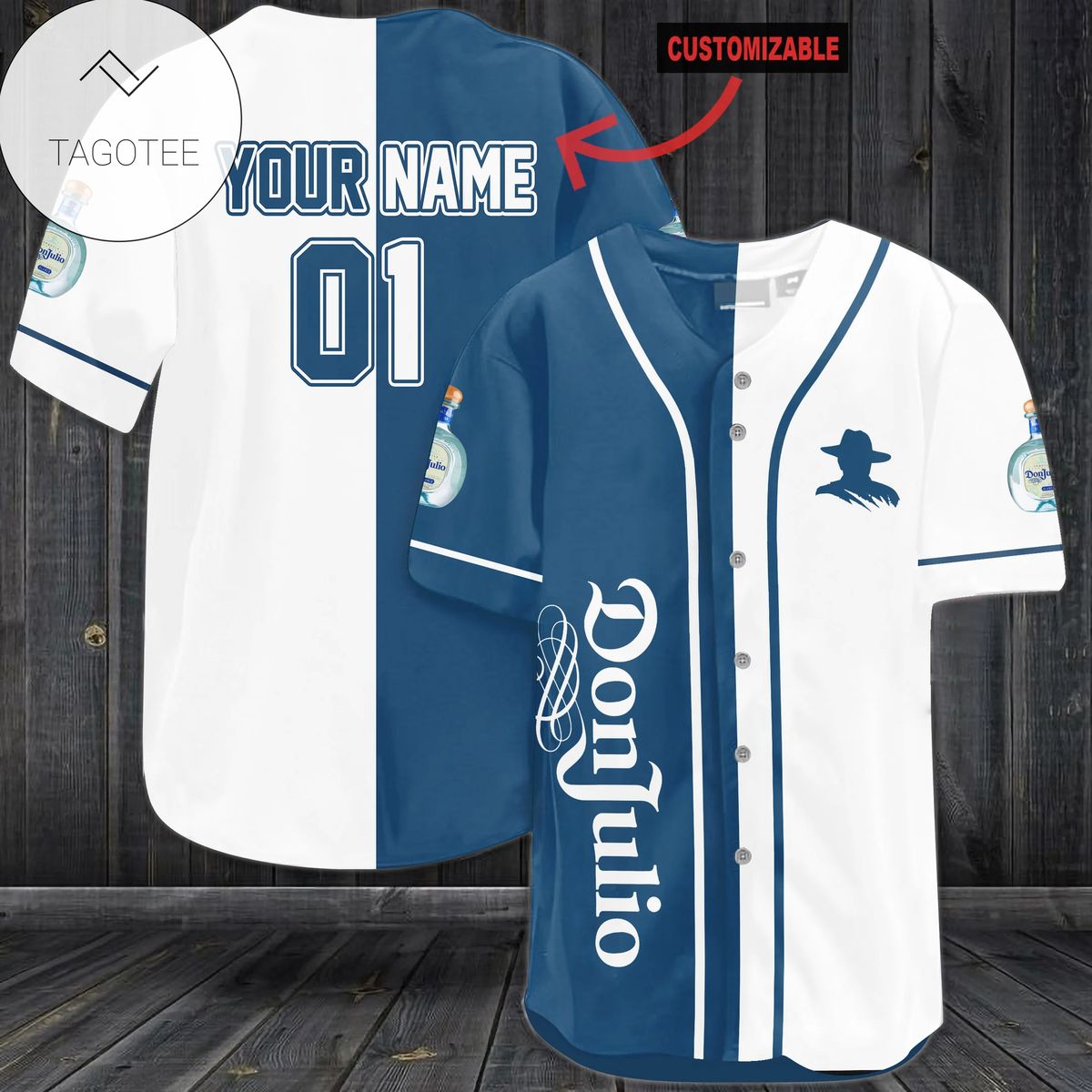 Personalized Don Julio Logo Baseball Jersey Shirt Personalized Don Julio Logo Baseball Jersey Shirt