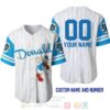 Personalized Donald Duck All Over Print Pinstripe White Baseball Jersey