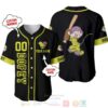 Personalized Dopey Dwarf Snow White Playing Baseball All Over Print Black Baseball Jersey