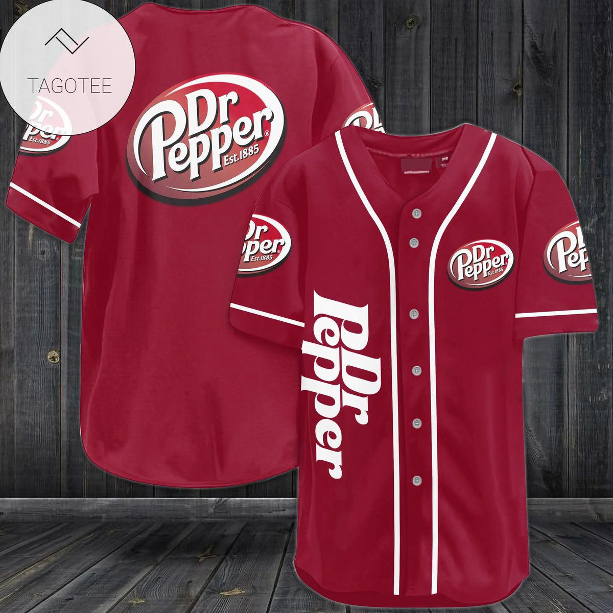 Personalized Dr Pepper Est 1885 Logo Baseball Jersey Shirt Personalized Dr Pepper Est 1885 Logo Baseball Jersey Shirt