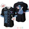 Personalized Eeyore Disney Playing Baseball All Over Print Black Baseball Jersey
