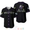Personalized Evil Queen Maleficent Disney All Over Print Black Baseball Jersey