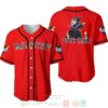 Personalized Evil Queen Maleficent Disney All Over Print Red Baseball Jersey