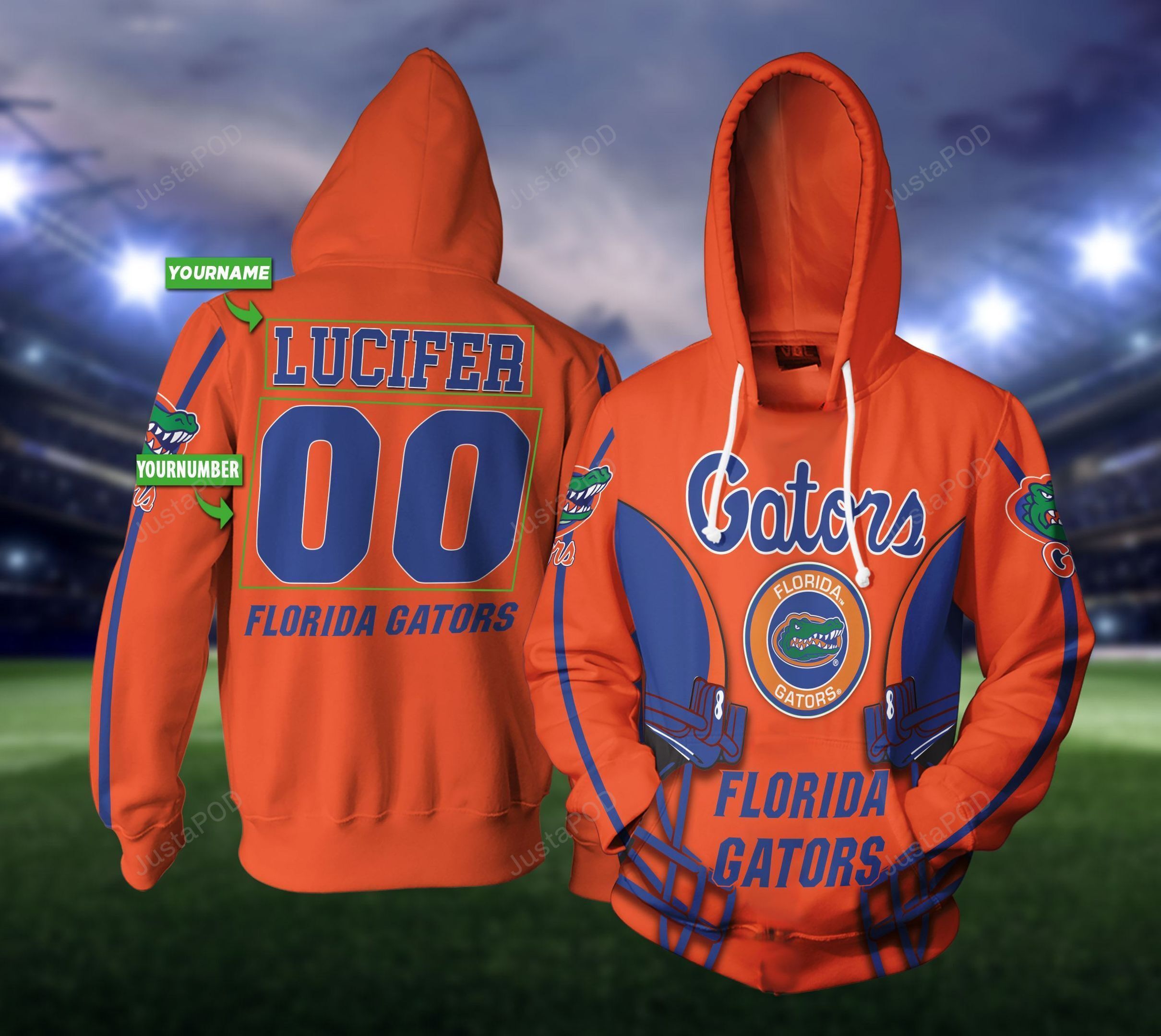 Personalized Florida Gators 3D Hoodie Custom Name 3D All Over Printed Hoodie - 9aa617966969 Personalized Florida Gators 3D Hoodie Custom Name 3D All Over Printed Hoodie - 9aa617966969