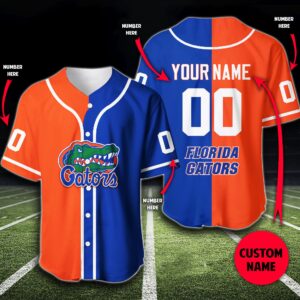 Personalized Florida Gators Custom Baseball Jersey