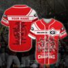 Personalized Georgia Bulldogs Ncaa1 College Football Playoff 21-22 Red Baseball Jersey Shirt