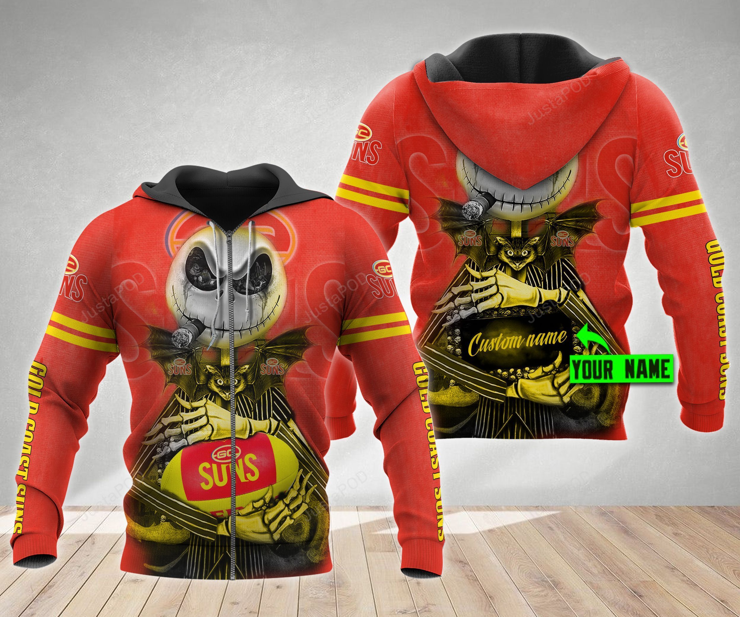 Personalized Gold Coast Suns 3D Hoodie Afl 3D Hoodie Jack Skellington Custom Name 3D All Over Printed Hoodie - 538fa3ed9237 Personalized Gold Coast Suns 3D Hoodie Afl 3D Hoodie Jack Skellington Custom Name 3D All Over Printed Hoodie - 538fa3ed9237