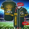 Personalized Green Bay Packers Nfl God First Family Second Then Baseball Jersey Shirt