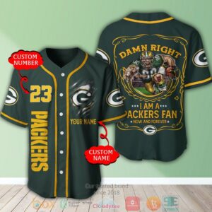 Personalized Green Bay Packers Nfl I Am A Packers Fan Baseball Jersey Shirt