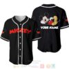 Personalized Happy Mickey Mouse Disney All Over Print Black Baseball Jersey