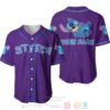 Personalized Happy Stitch Disney All Over Print Purple Baseball Jersey