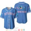 Personalized Happy Stitch Disney Blue Baseball Jersey