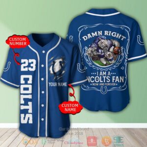 Personalized Indianapolis Colts Nfl I Am A Colts Fan Baseball Jersey Shirt