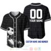 Personalized Jack Skellington All Over Print Black Baseball Jersey