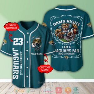 Personalized Jacksonville Jaguars Nfl I Am A Jaguars Fan Baseball Jersey Shirt