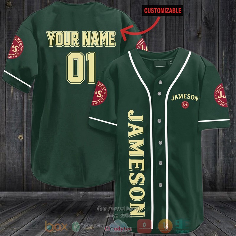 Personalized Jamson Custom Dark Green Baseball Jersey Personalized Jamson Custom Dark Green Baseball Jersey