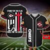 Personalized Kansas City Chiefs Nfl Stand For The Flag Baseball Jersey Shirt