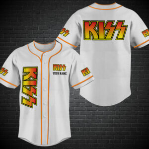 Personalized Kiss Band Custom Baseball Jersey
