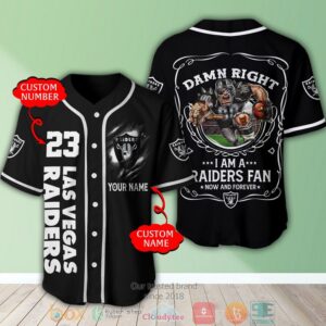 Personalized Las Vegas Raiders Nfl Damn Right Baseball Jersey Shirt