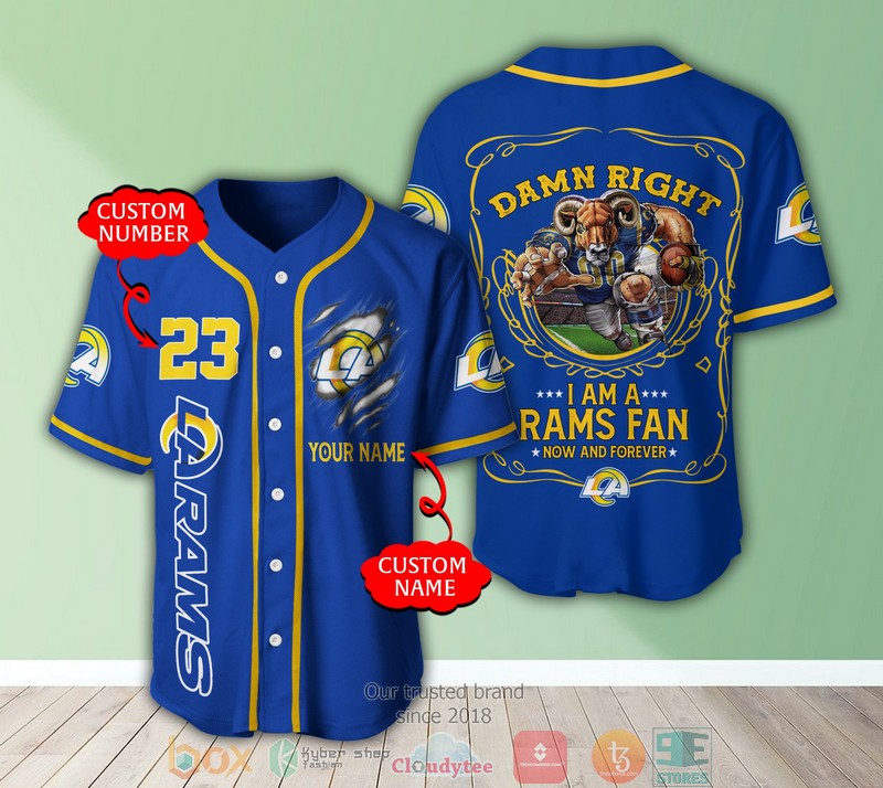Personalized Los Angeles Rams Nfl I Am A Rams Fan Baseball Jersey Shirt Personalized Los Angeles Rams Nfl I Am A Rams Fan Baseball Jersey Shirt
