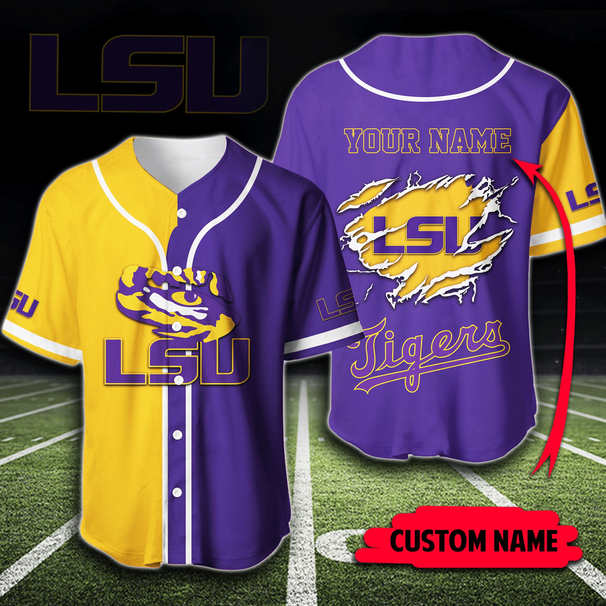 Personalized Lsu Tigers Baseball Jersey Personalized Lsu Tigers Baseball Jersey