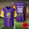 Personalized Lsu Tigers Custom Baseball Jersey