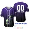 Personalized Maleficent All Over Print Ombre Purple Black Baseball Jersey