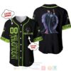 Personalized Maleficent Disney Playing Baseball All Over Print Black Baseball Jersey