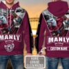 Personalized Manly Warringah Sea Eagles 3D Hoodie Nrl 3D Hoodie Mascot Custom Name 3D All Over Printed Hoodie - 06c13aa2a4c4