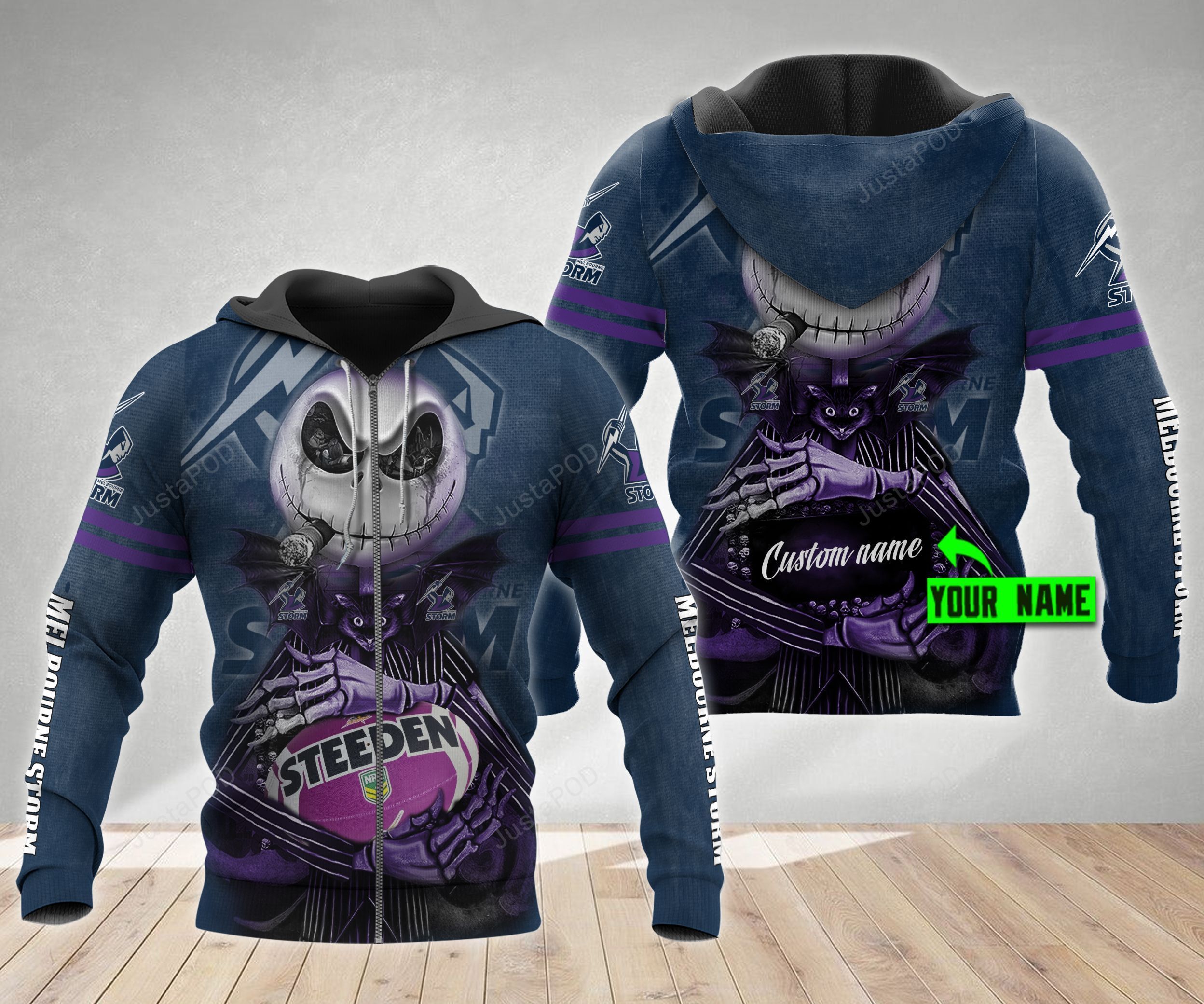 Personalized Melbourne Storm 3D Hoodie Nrl 3D Hoodie Jack Skellington Custom Name 3D All Over Printed Hoodie - 18f40cef78d3 Personalized Melbourne Storm 3D Hoodie Nrl 3D Hoodie Jack Skellington Custom Name 3D All Over Printed Hoodie - 18f40cef78d3