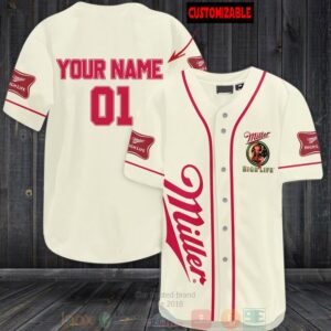 Personalized Miller High Life Custom Baseball Jersey