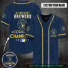 Personalized Milwaukee Brewers 2021 Nl Central Baseball Champions Baseball Jersey Shirt