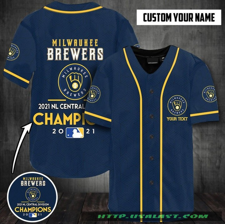 Personalized Milwaukee Brewers 2021 Nl Central Baseball Champions Baseball Jersey Shirt Personalized Milwaukee Brewers 2021 Nl Central Baseball Champions Baseball Jersey Shirt