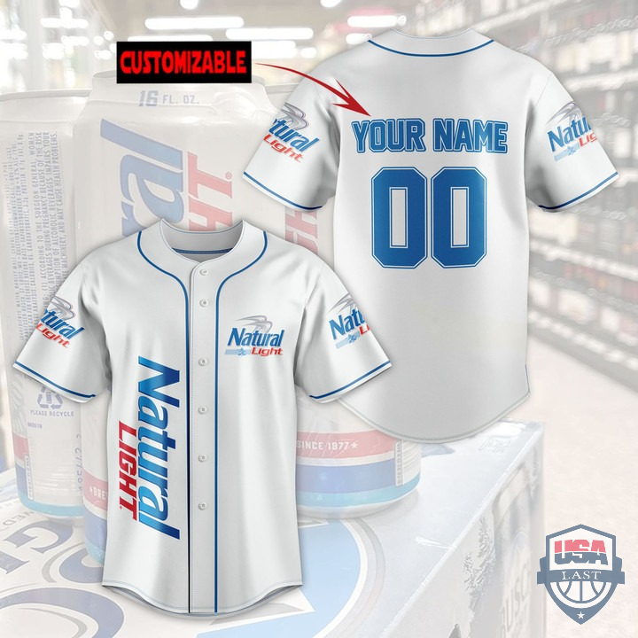 Personalized Natural Light Baseball Jersey Shirt Personalized Natural Light Baseball Jersey Shirt