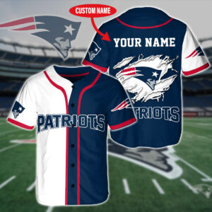 Personalized New England Patriots Baseball Jersey