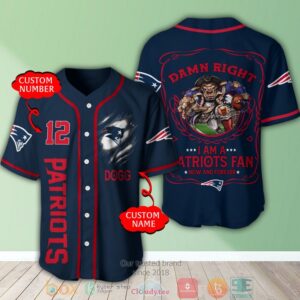 Personalized New England Patriots Nfl Baseball Jersey Shirt