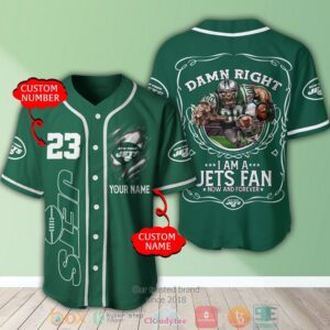 Personalized New York Jets Nfl I Am A Jets Fan Baseball Jersey Shirt