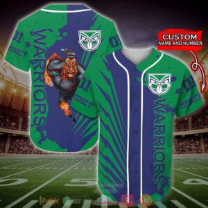 Personalized New Zealand Warriors Nrl Baseball Jersey Shirt