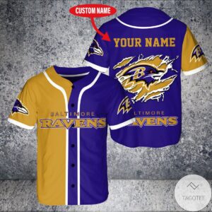 Personalized Nfl Baltimore Ravens Shirt Baseball Jerseys