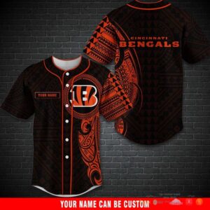 Personalized Nfl Cincinnati Bengals Baseball Jersey- Limited Edition